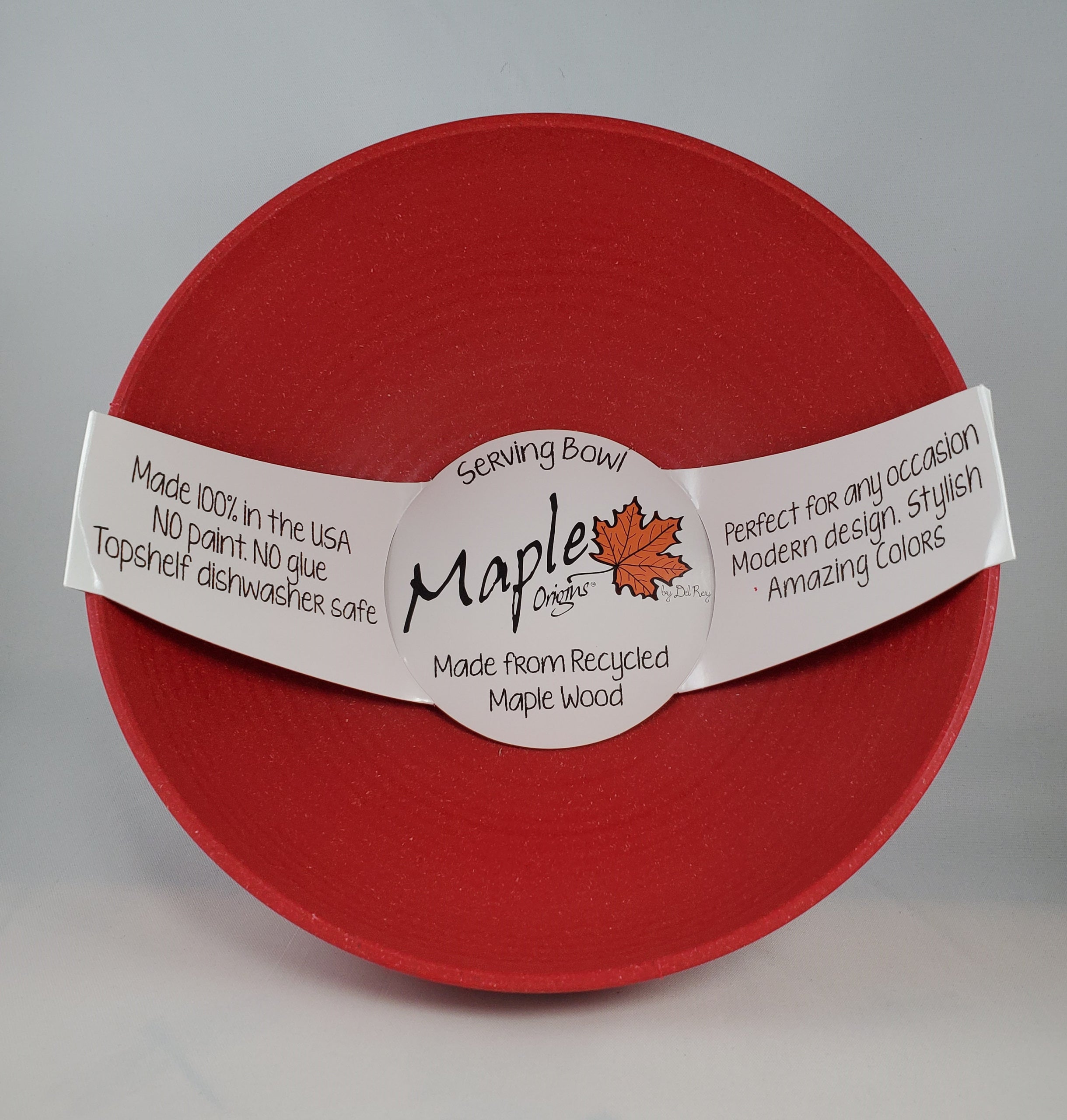 Maple Origins 3 Piece Bowl Set (paprika - red color) 1) 7 1/2x3 1/4 —